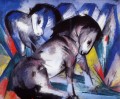 Zwei Pferde abstrakt Franz Marc Deutsch